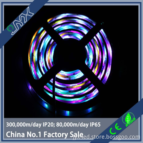 Flexible IP65 Epistar 5050 led strip light DC12V/24V dmx rgb led strip light 5m/roll 30pcs/m color changeable led strip light